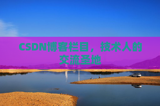CSDN博客栏目，技术人的交流圣地